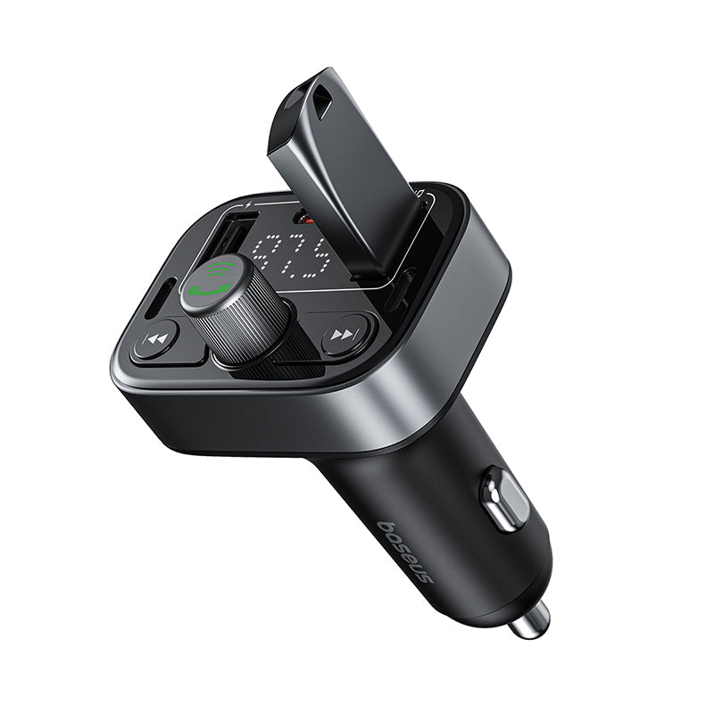 Baseus S-09 Pro Series Car FM Transmitter-Cluster Black