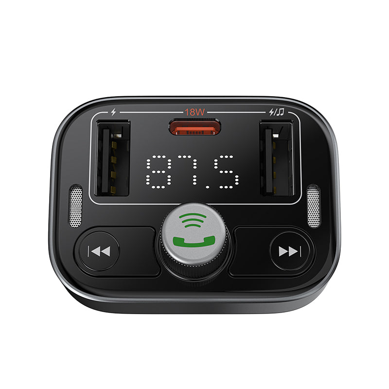 Baseus S-09 Pro Series Car FM Transmitter-Cluster Black