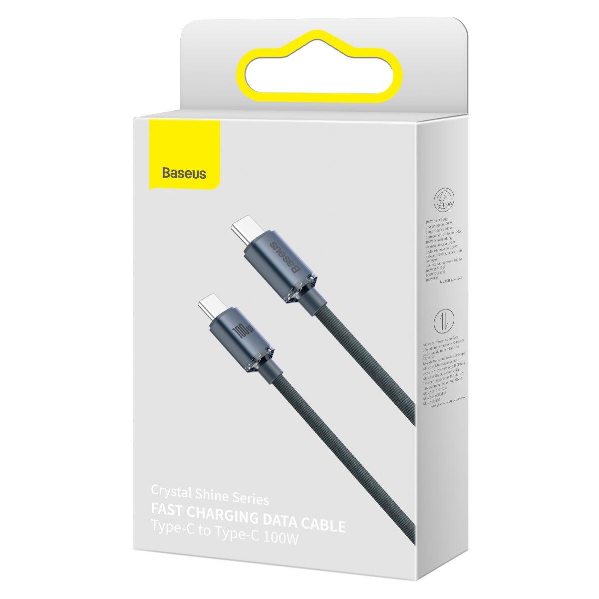 Baseus Crystal Shine Series Type-C to Type-C Charging Cable 100W 1.2M Black