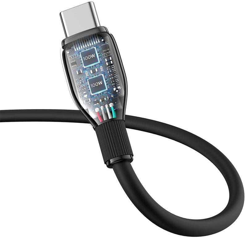 Baseus Pudding Series Type-C to Type-C Charging Cable 100W 1.2M