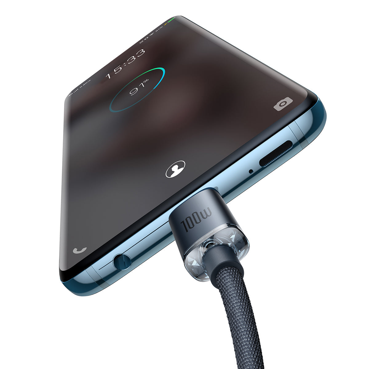 Baseus Crystal Shine Series Type-C to Type-C Charging Cable 100W 1.2M Black
