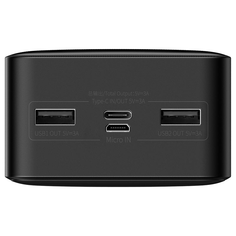 Baseus Bipow 30K 15W 4-Port Power Bank with Digital Display (Black)