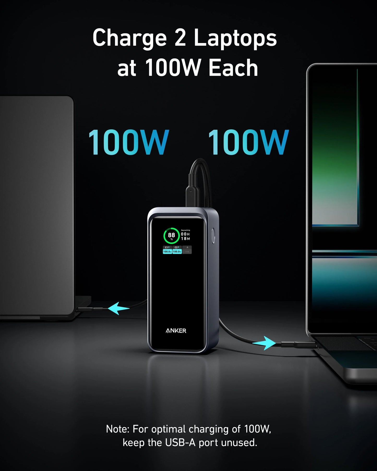 Anker Prime 20K 200W 3-Port Power Bank with Digital Display