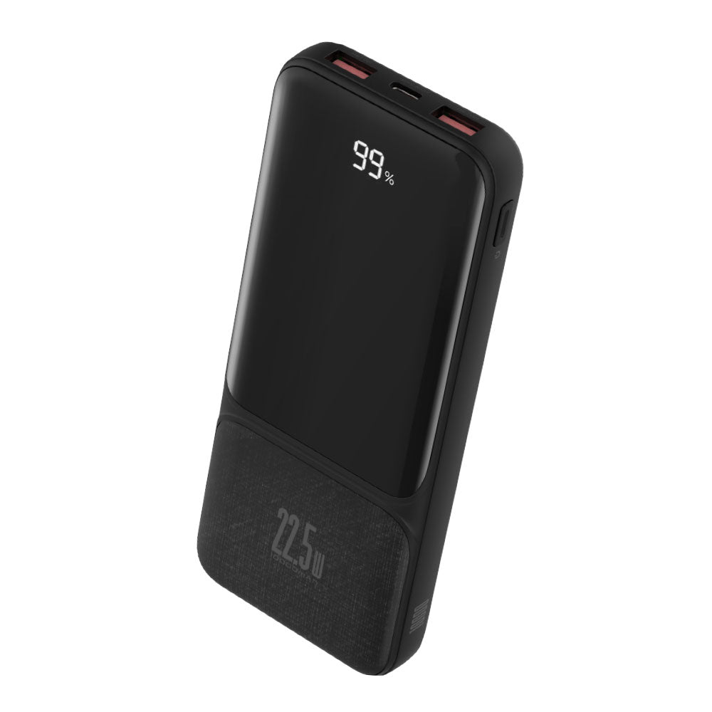 iQuick Power Square 10K 22.5W Power Bank with Digital Display (Black)