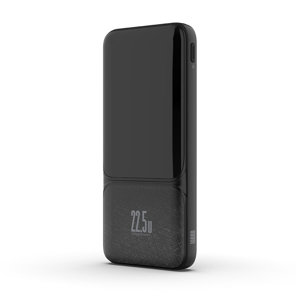 iQuick Power Square 10K 22.5W Power Bank with Digital Display (Black)
