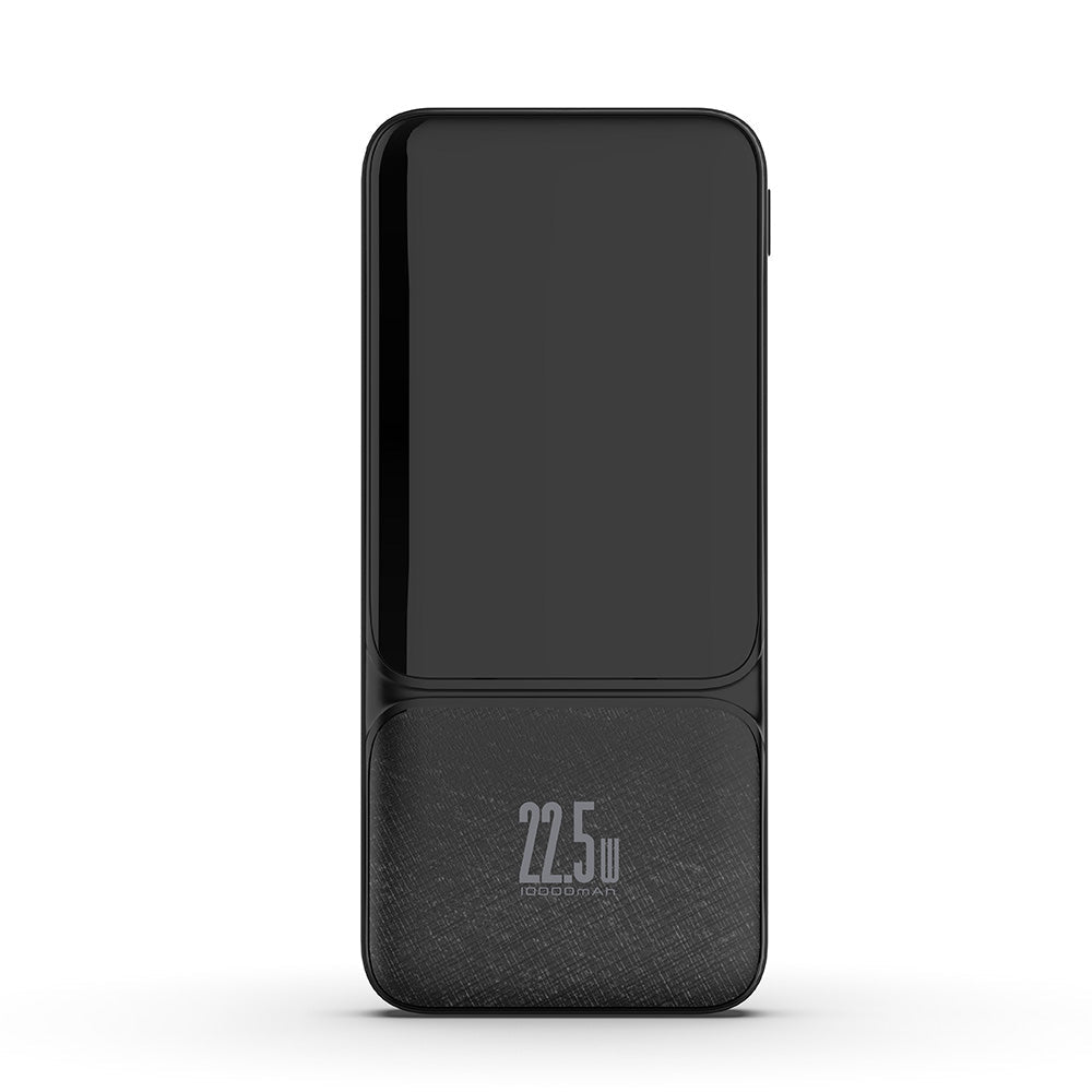 iQuick Power Square 10K 22.5W Power Bank with Digital Display (Black)