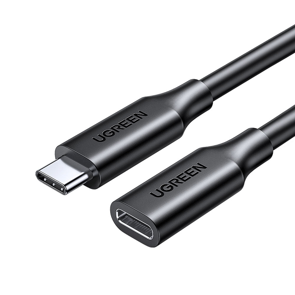UGREEN Type-C/M to Type-C/F Gen2 5A Extension Cable 1M Black