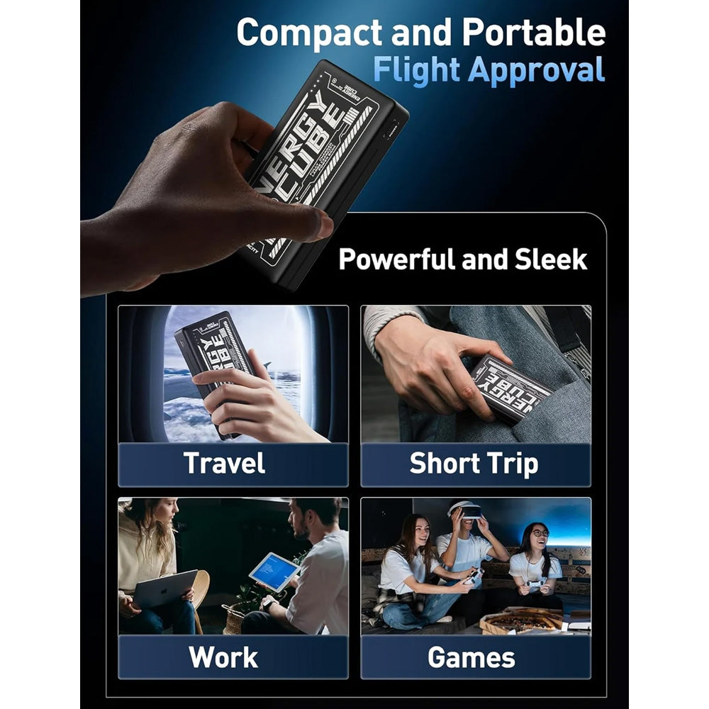 MOVESPEED Energy Cube 20K 65W 3-Port Laptop Power Bank (Black)