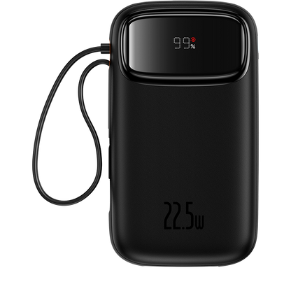 Baseus Qpow2 20K 22.5W Dual-Cable Digital Display 3-Port Power Bank