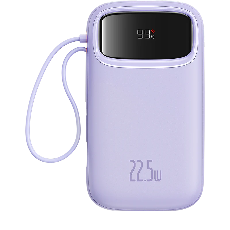 Baseus Qpow2 20K 22.5W Dual-Cable Digital Display 3-Port Power Bank