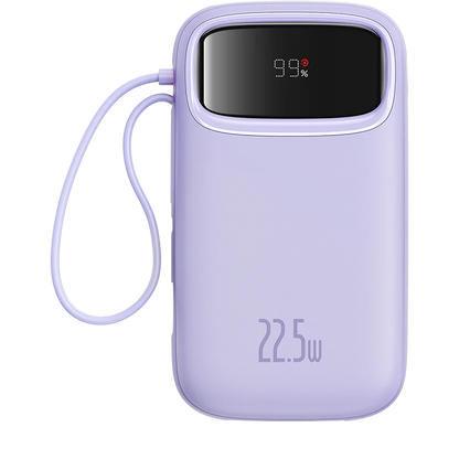 Baseus Qpow2 20K 22.5W Dual-Cable Digital Display 3-Port Power Bank