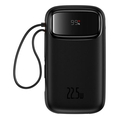 Baseus Qpow2 10K 22.5W Dual-Cable Digital Display 3-Port Power Bank