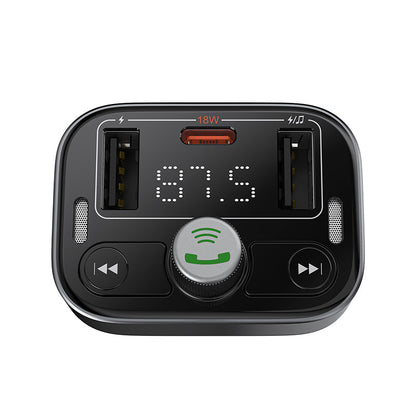 Baseus S-09 Pro Series Car FM Transmitter-Cluster Black