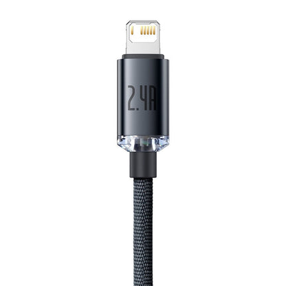 Baseus Crystal Shine Series USB-A to Lightning Charging Cable 1.2M Black