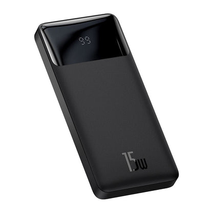 Baseus Bipow 10K 15W 4-Port Power Bank with Digital Display (Black)