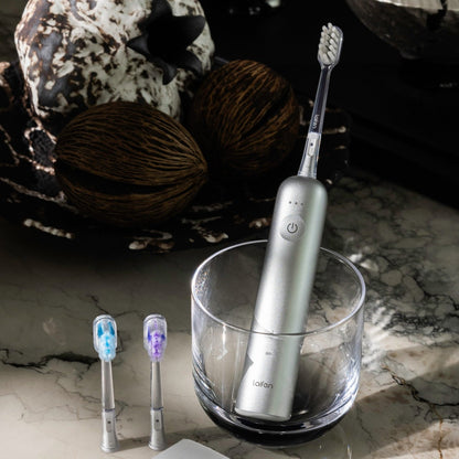 Laifen Wave Electric Toothbrush (Aluminium Alloy) + Free Replacement Header & Holder