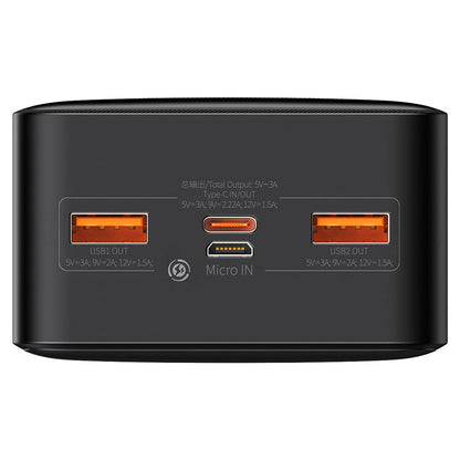 Baseus Bipow 30K 20W 4-Port Power Bank with Digital Display (Black)