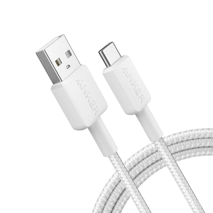 Anker 322 USB-A to Type-C Charging Cable 1.8M White