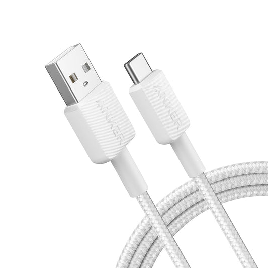 Anker 322 USB-A to Type-C Charging Cable 1.8M White