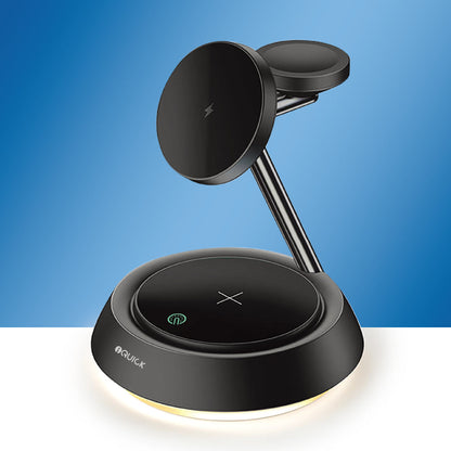 iQuick Twig 3-in-1 Magnetic Wireless Charging Station 20W (Black/White)