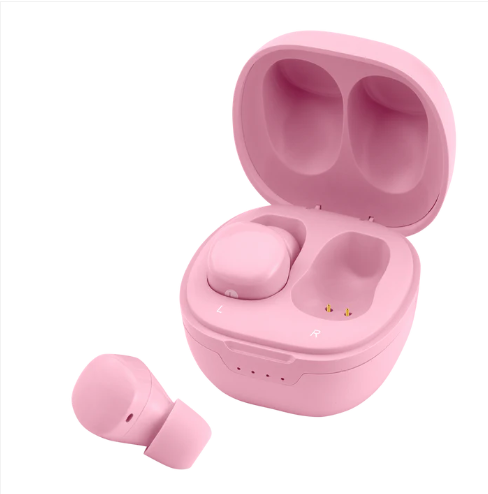 Pills mini True Wireless Bluetooth Earbuds & Charging Case Pack BT6 - Pink