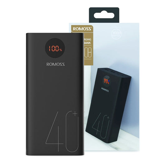 Romoss PEA40 Portable External Battery 40K 18W Power Bank (Black)