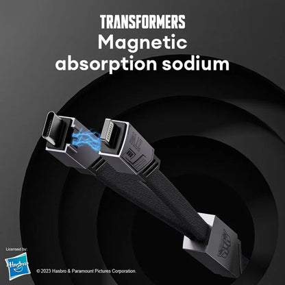 Transformers Braided Magnetic 2 in 1 Type-C Charging Cable 27W 1.2M