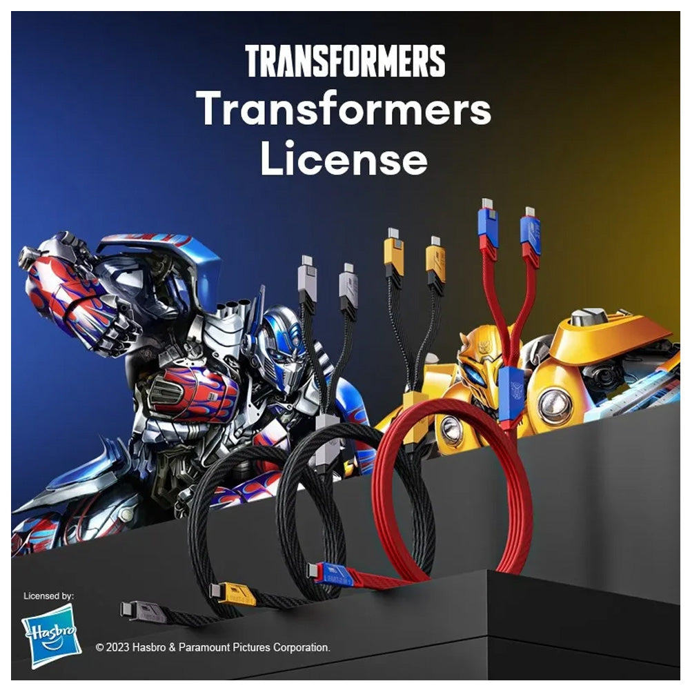 Transformers Braided Magnetic 2 in 1 Type-C Charging Cable 27W 1.2M
