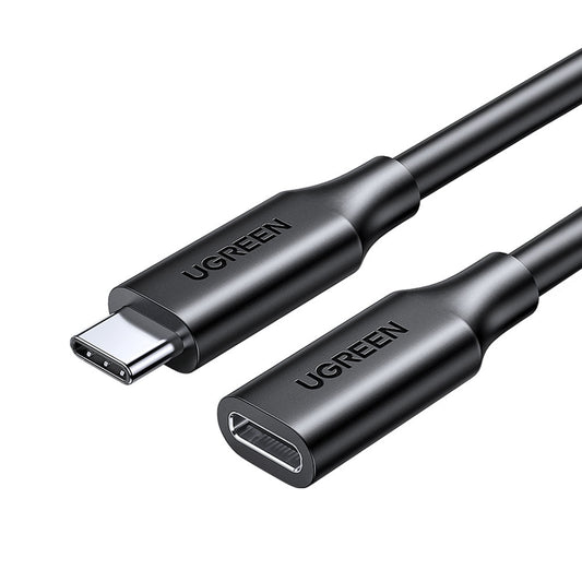 UGREEN Type-C/M to Type-C/F Gen2 5A Extension Cable 1M Black