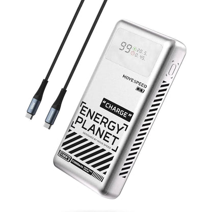 MOVESPEED Energy Planet 25K 130W 3-Port Laptop Power Bank (Silver)