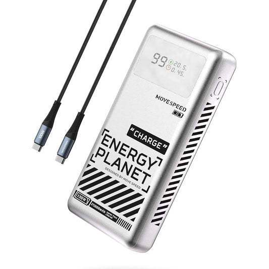 MOVESPEED Energy Planet 25K 130W 3-Port Laptop Power Bank (Silver)