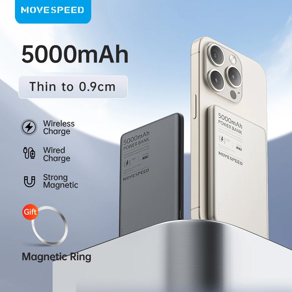 MOVESPEED Power Blade 5K 20W Magnetic Wireless Charging Power Bank