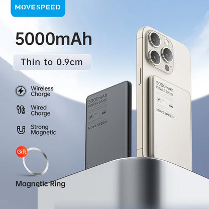 MOVESPEED Power Blade 5K 20W Magnetic Wireless Charging Power Bank