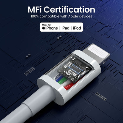 MOVESPEED USB-A to Lightning Charging Cable 1.2M (White)