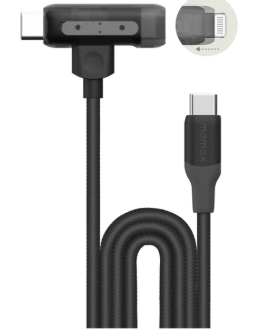 1-Link Flow Duo 2-in-1 USB-C to Lightning Braided Cable (1.5m)